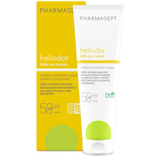 Pharmasept Heliodor Kids Face & Body Sun Cream Spf50 Παιδική Αντηλιακή Κρέμα Προσώπου & Σώματος Υψηλής Προστασίας 150ml